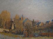 Alfred Sisley Frosty Morning in Louveciennes oil painting on canvas